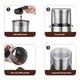 Electric Coffee Grinder Machine 200w Spice Grinder With Stainless Steel Blade Detachable Grinding Cup - 7Pandas Australia