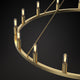 ALVA 16-Light Modern Wagon Wheel Chandelier Aged Brass E14 Farmhouse Light - 7Pandas Australia