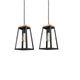 KASA Industrial Vintage Style Pendant Light Black E27 - 7Pandas Australia