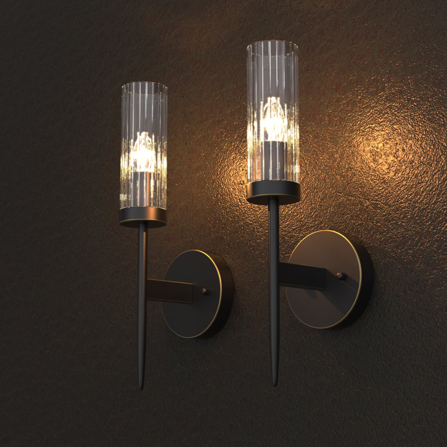 SEATTLE Modern Design Interior Wall Light Bronze E14 - 7Pandas Australia