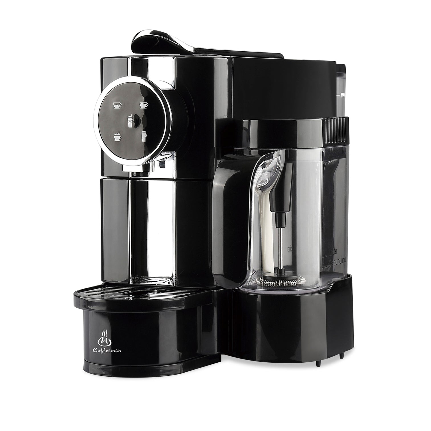 20 Bar Espresso Capsule Coffee Machine with Foaming Milk Frother 2 Cups - 7Pandas Australia