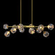 TULIM 12-Light Crystal Chandelier Aged Brass G9 - 7Pandas Australia