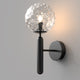 Possini Modern Interior design Blown Glass Wall Light Black Aged Brass G9 base - 7Pandas Australia