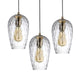 FILLE Contemporary Glass Pendant Light Clear Shade E27 - 7Pandas Australia