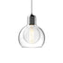 BEAM Modern Glass Pendant Light E27 Clear / Amber / Smoke Grey