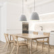 Aluminium Pendant Light Dome Shaped Dining Room Polished Black / White E27 - 7Pandas Australia