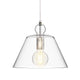 VICTOR Modern Clear Glass Pendant Light Chrome E27 - 7Pandas Australia