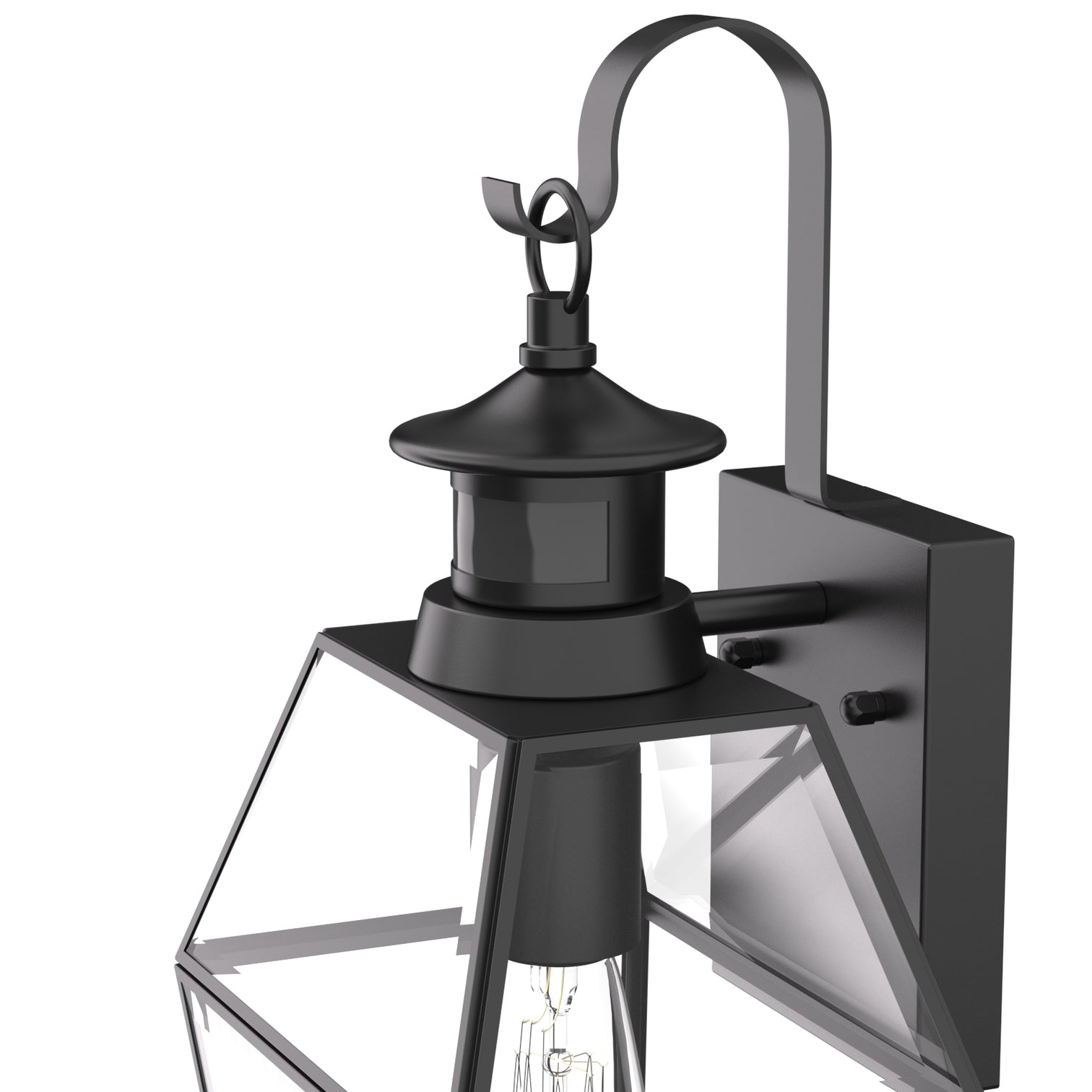 ROSEN Exterior Wall Light With Motion Sensor Matt Black IP44 Weather Proof include LED bulb - 7Pandas Australia