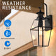 ROSEN Exterior Wall Light With Motion Sensor Matt Black IP44 Weather Proof - 7Pandas Australia