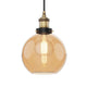 OCULUS 20cm Contemporary Glass Pendant Light E27 Amber - 7Pandas Australia