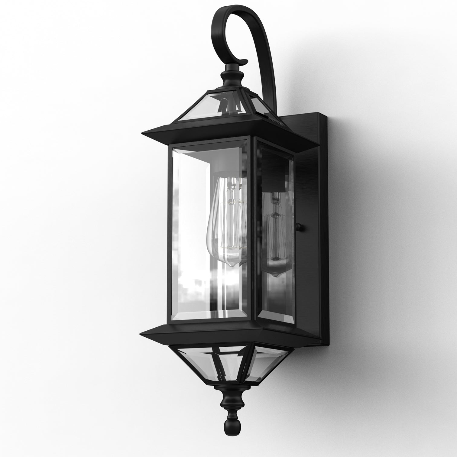 GRANDE Outdoor Exterior Lighting Fixture Matt Black IP44 Weather Proof Lantern - 7Pandas Australia