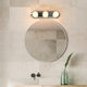 GINO Modern Classical Vanity Light Polished Chrome E27 Lamp Base - 7Pandas Australia