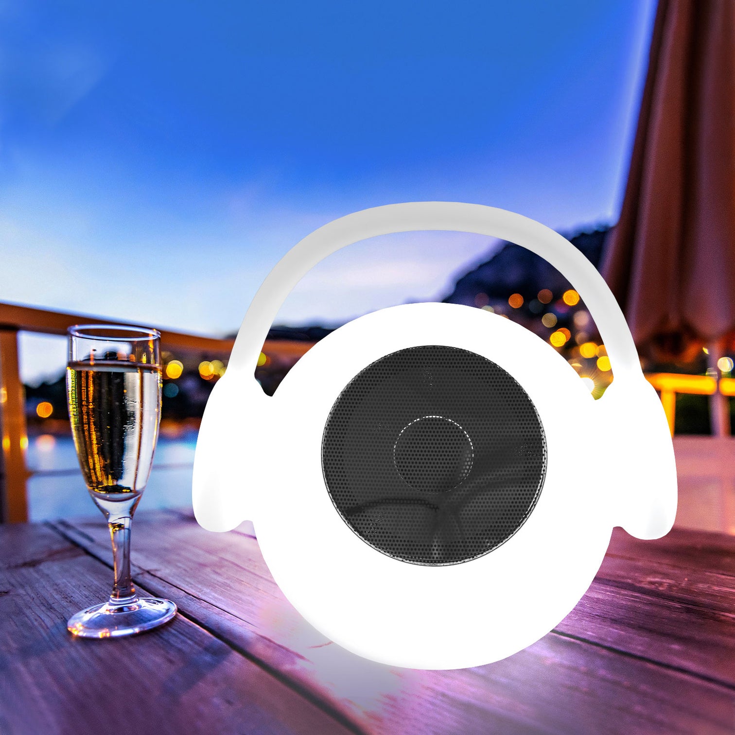 WALKMAN Portable Outdoor Bluetooth Speakers RGB LED Speaker Light Superior Rechargeable - 7Pandas Australia