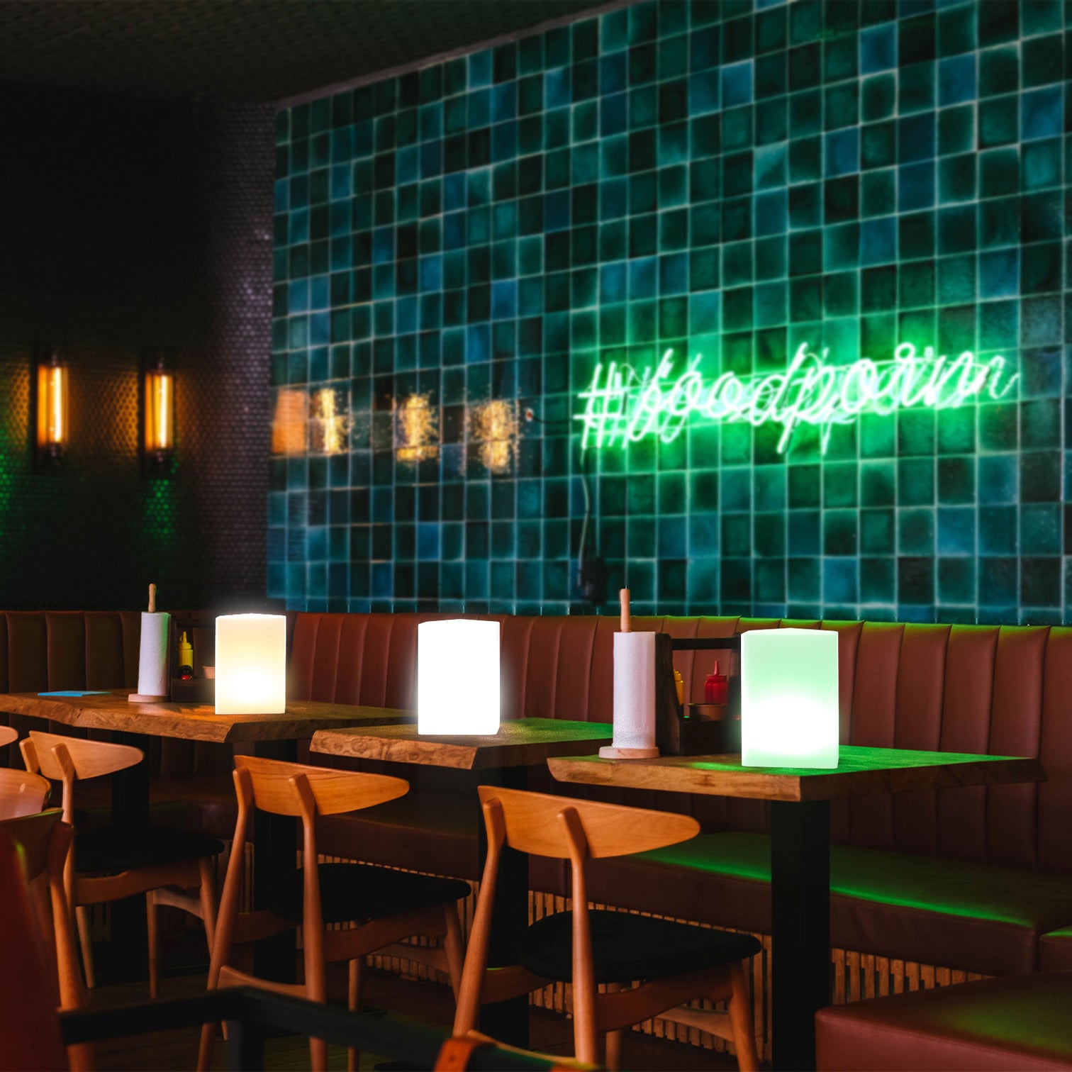 CUBOID IP65 Outdoor RGB LED Party Light  AC Charging with Remote Control - 7Pandas Australia