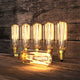 6PACK Edison Carbon Filament Bulb Tube Shape T6 25W E14 - 7Pandas Australia