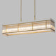 VALENCIA Rectangle Modern Style K9 Crystal Chandelier Aged Brass 7* E14 base - 7Pandas Australia