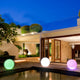 30cm Outdoor Fullmoon RGB LED Ball Light Solar & AC Adaptor Charging IP65 - 7Pandas Australia