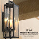 ANTONIO Outdoor Exterior Wall Light Fixture Matt Black IP44 Weather Proof - 7Pandas Australia