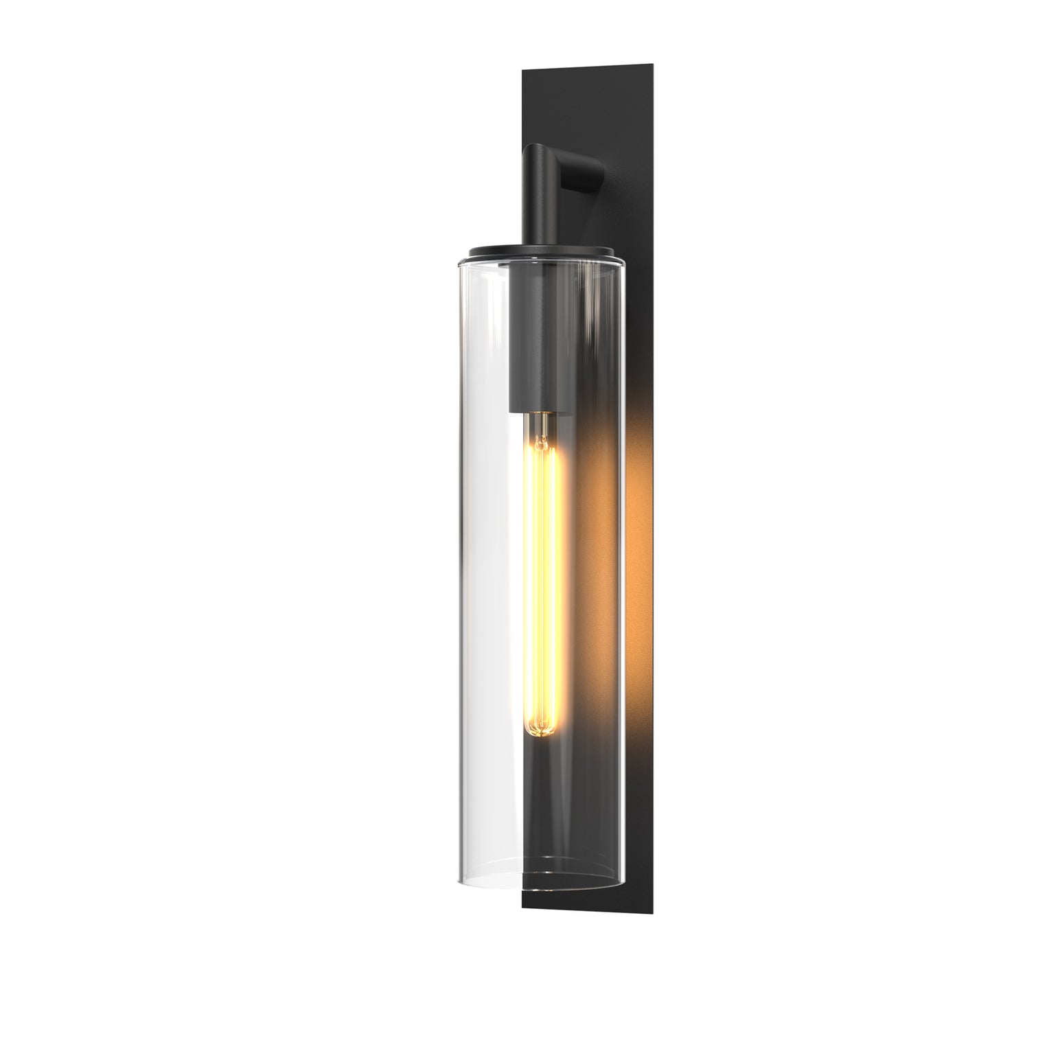GLORIA Large Modern Exterior Wall Light T185 LED Tube E27 Matt Black IP44 - 7Pandas Australia