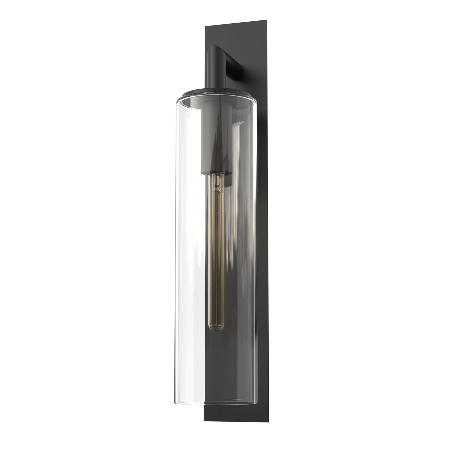 GLORIA Large Modern Exterior Wall Light T185 LED Tube E27 Matt Black IP44 - 7Pandas Australia