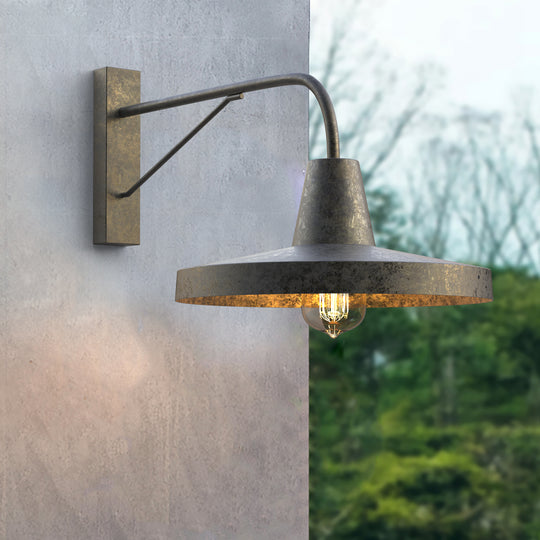 BIANCI Large Outdoor Exterior Wall Light Fixture Matt Black IP44 E27