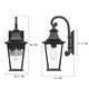 ROBINSON Provincial Style Exterior Wall Light Matt Black IP44 Weather Proof - 7Pandas Australia