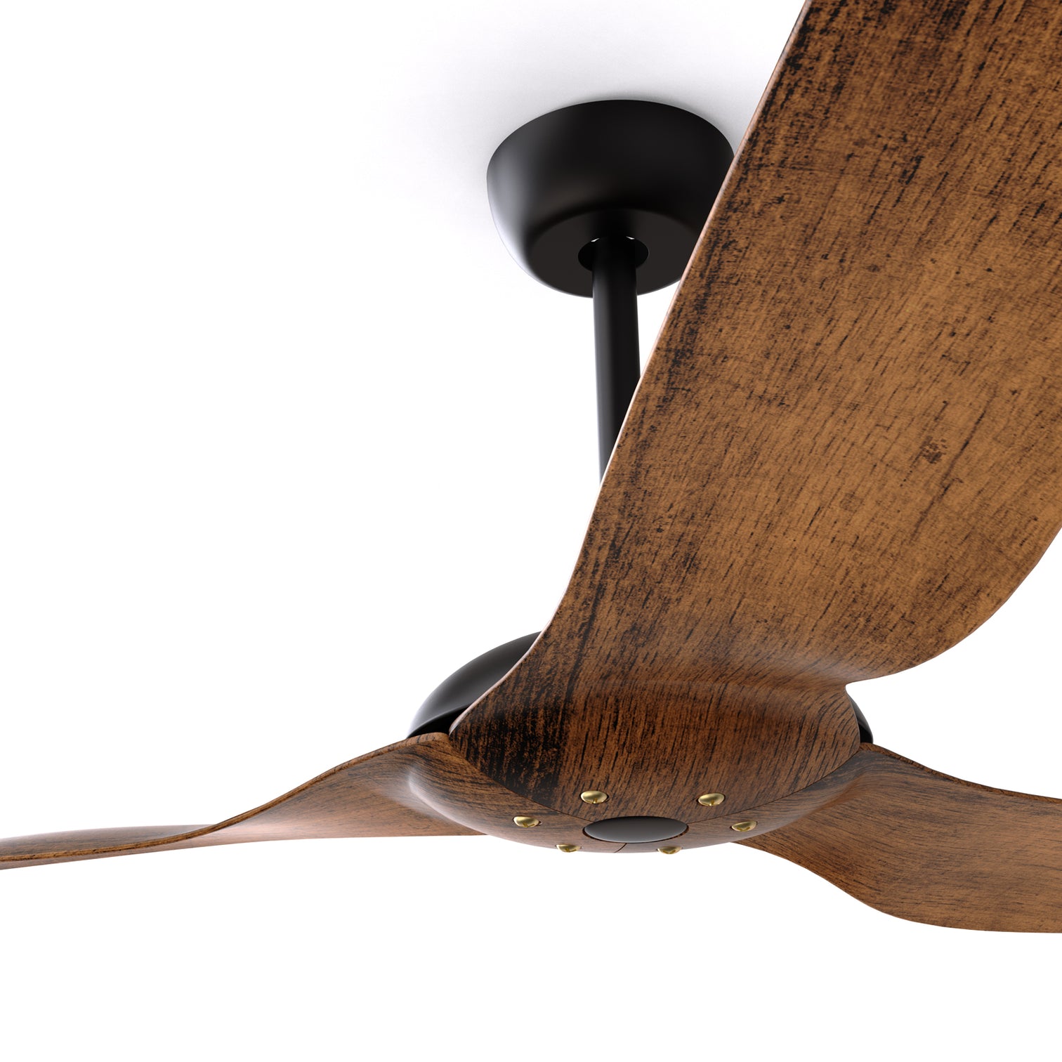 MACKAY 132cm / 52 inch 3 Blade DC Modern Ceiling Fan Walnut in Hand Painted - 7Pandas Australia
