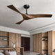 PERTH 132cm / 52 inch 3 Blade DC Modern Ceiling Fan Walnut in Hand Painted - 7Pandas Australia