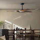 PERTH 132cm / 52 inch 3 Blade DC Modern Ceiling Fan Walnut in Hand Painted - 7Pandas Australia