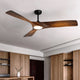 NEWCASTLE 158cm / 62 inch 3 Blade DC Modern Ceiling Fan Walnut in Hand Painted LED Light kit 4000K - 7Pandas Australia