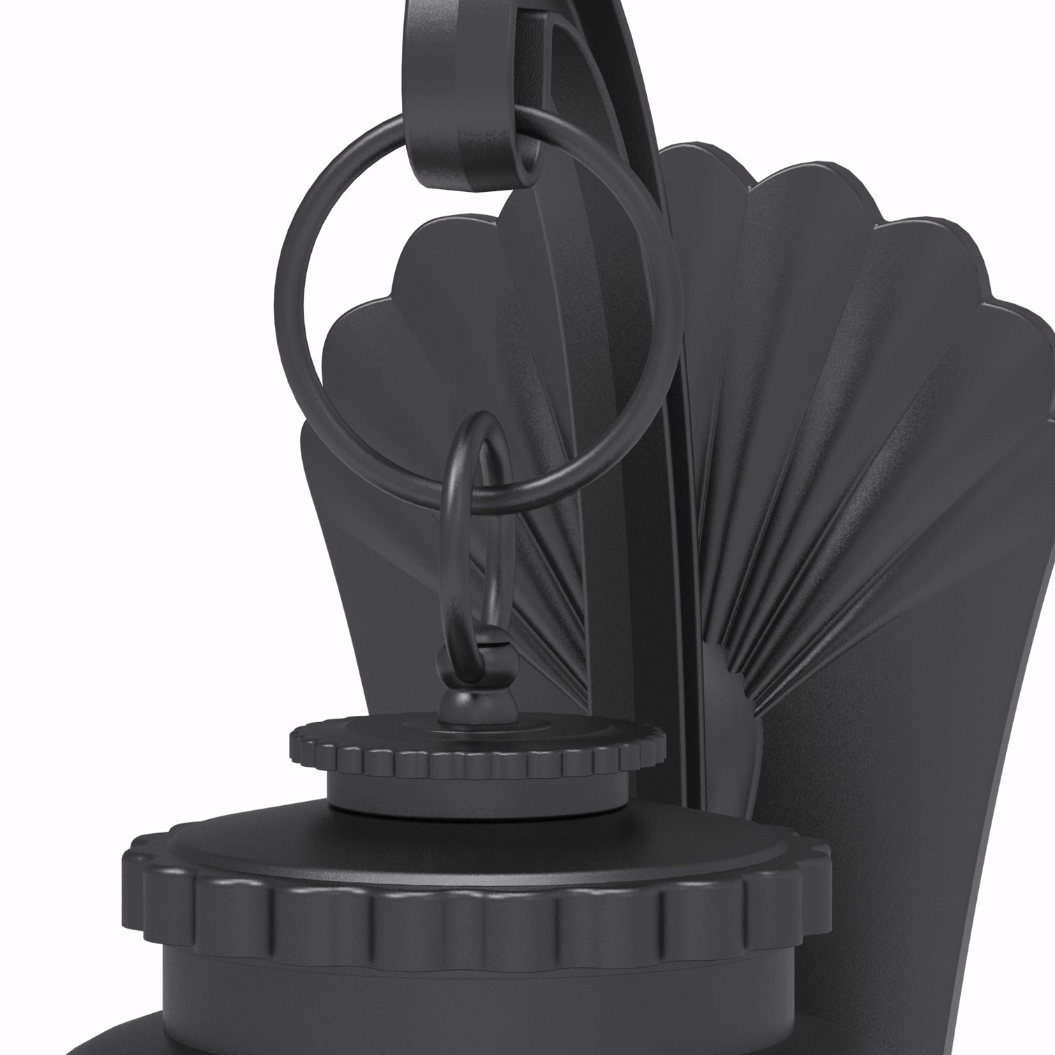 MARC Aluminium Die-casting Outdoor Wall Light Glass Shade Matt Black E27 IP44 - 7Pandas Australia