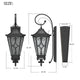 SOFIA Outdoor Lantern Exterior Lighting Fixture Matt Black IP44 Weather Proof - 7Pandas Australia