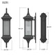 CARLOS Aluminium Outdoor Exterior Wall Light Fixture Matt Black IP44 Weather Proof - 7Pandas Australia