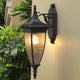 ENZO Large Outdoor Exterior Wall Light Fixture Matt Black IP44 Weather Proof - 7Pandas Australia