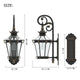 SARA Large Aluminium Die-Casting Outdoor Wall Light Matt Black E27 IP44 - 7Pandas Australia