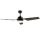 HONOLULU 132cm / 52 inch 3 Blade DC Modern Ceiling Fan with LED light 4000K Black - 7Pandas Australia