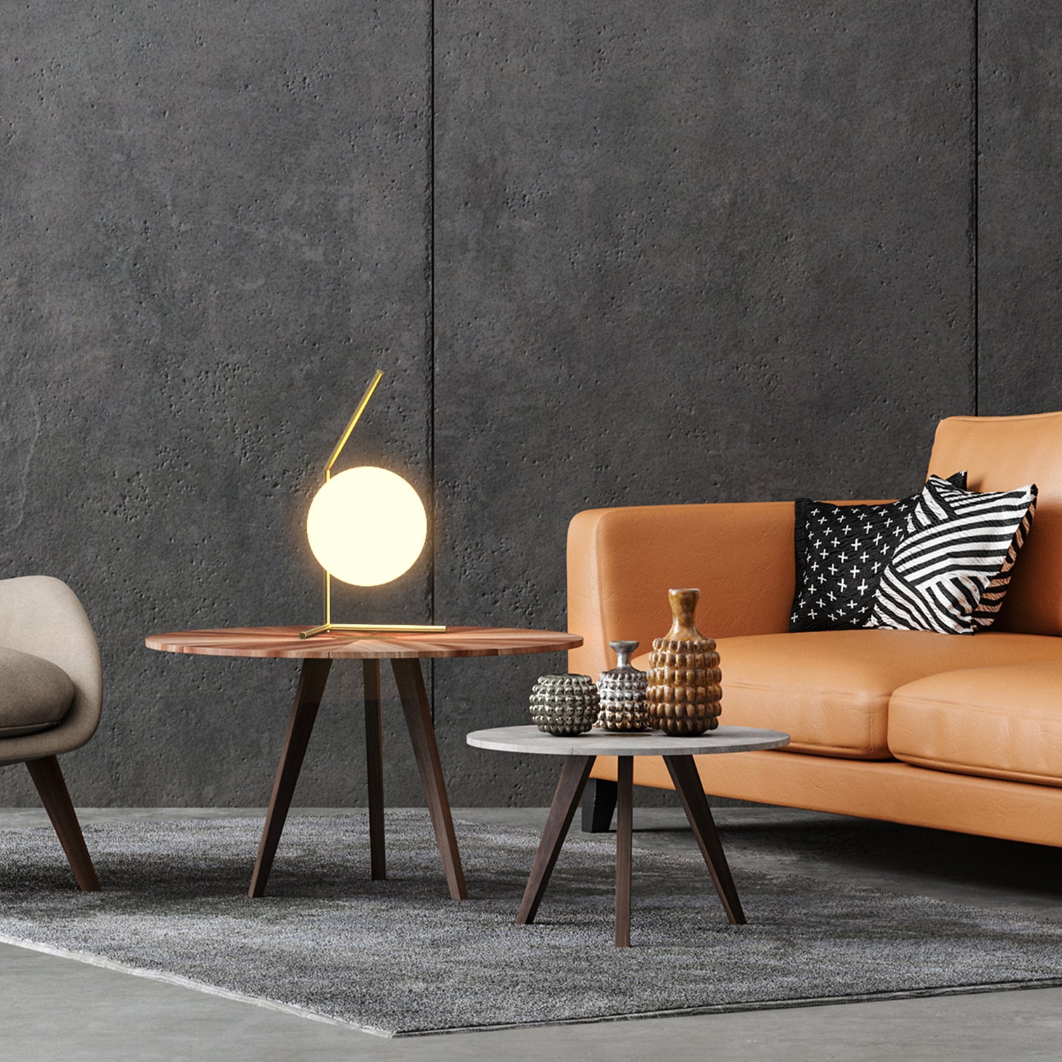 Rosee Contemporary Style Table Light with Milky Sphere Opal Glass Shade E27 Base - 7Pandas Australia