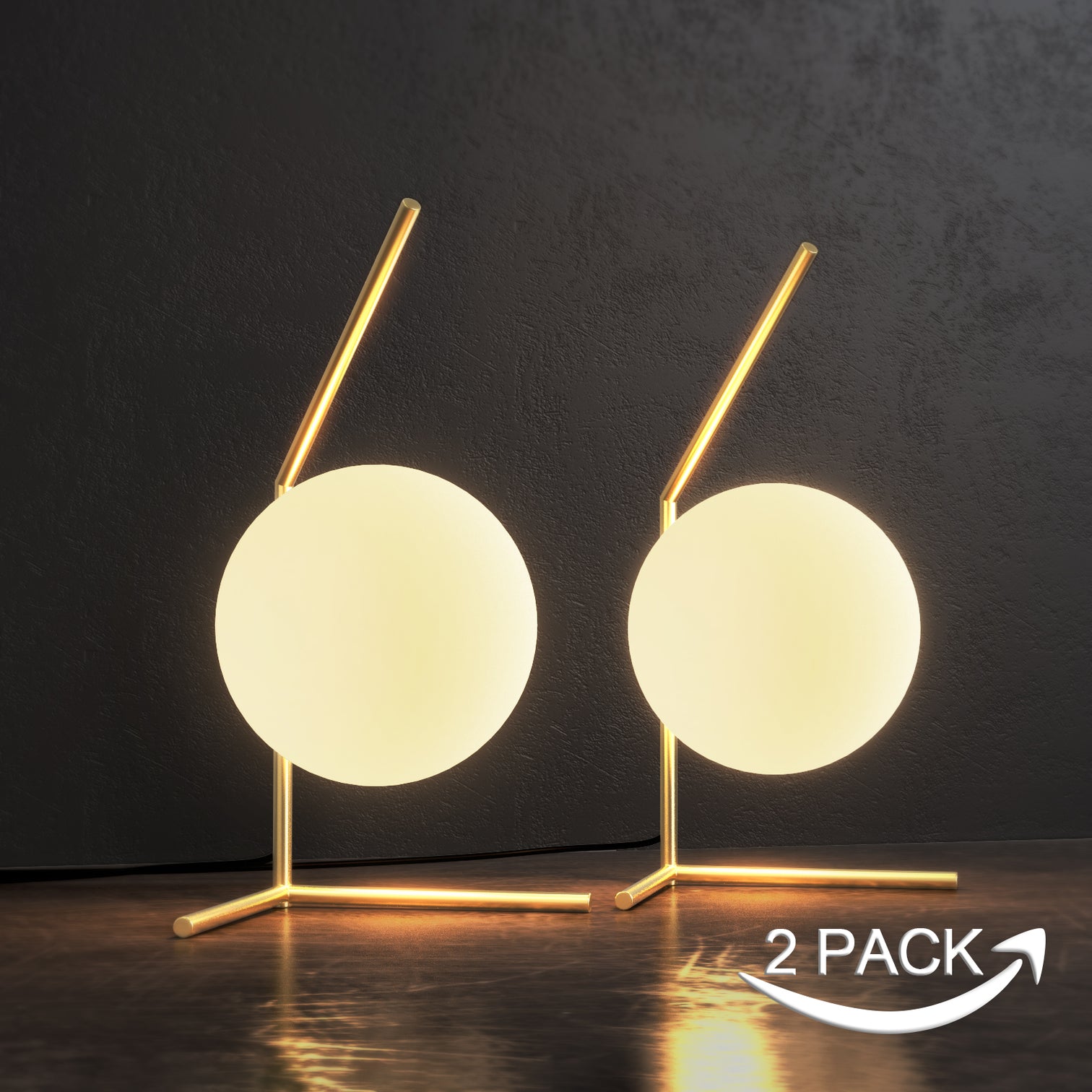 Rosee Contemporary Style Table Light with Milky Sphere Opal Glass Shade E27 Base - 7Pandas Australia