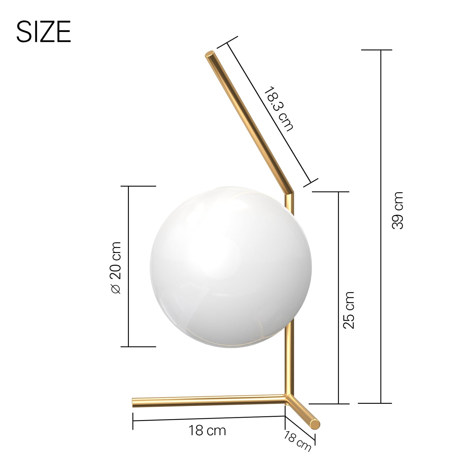 Rosee Contemporary Style Table Light with Milky Sphere Opal Glass Shade E27 Base - 7Pandas Australia