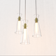 AYANE Modern Aged Brass Pendant Light Fixtures Over Kitchen Island Clear Glass Shade - 7Pandas Australia