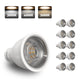 10Pack 6W LED GU10 Bulb 400LM TRI-COLOR 3000K-4000K-5000K - 7Pandas Australia