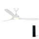 Monterey 52 Inch Modern Ceiling Fan with LED Light Kit Tri-color and Remote Control Matt White - 7Pandas Australia