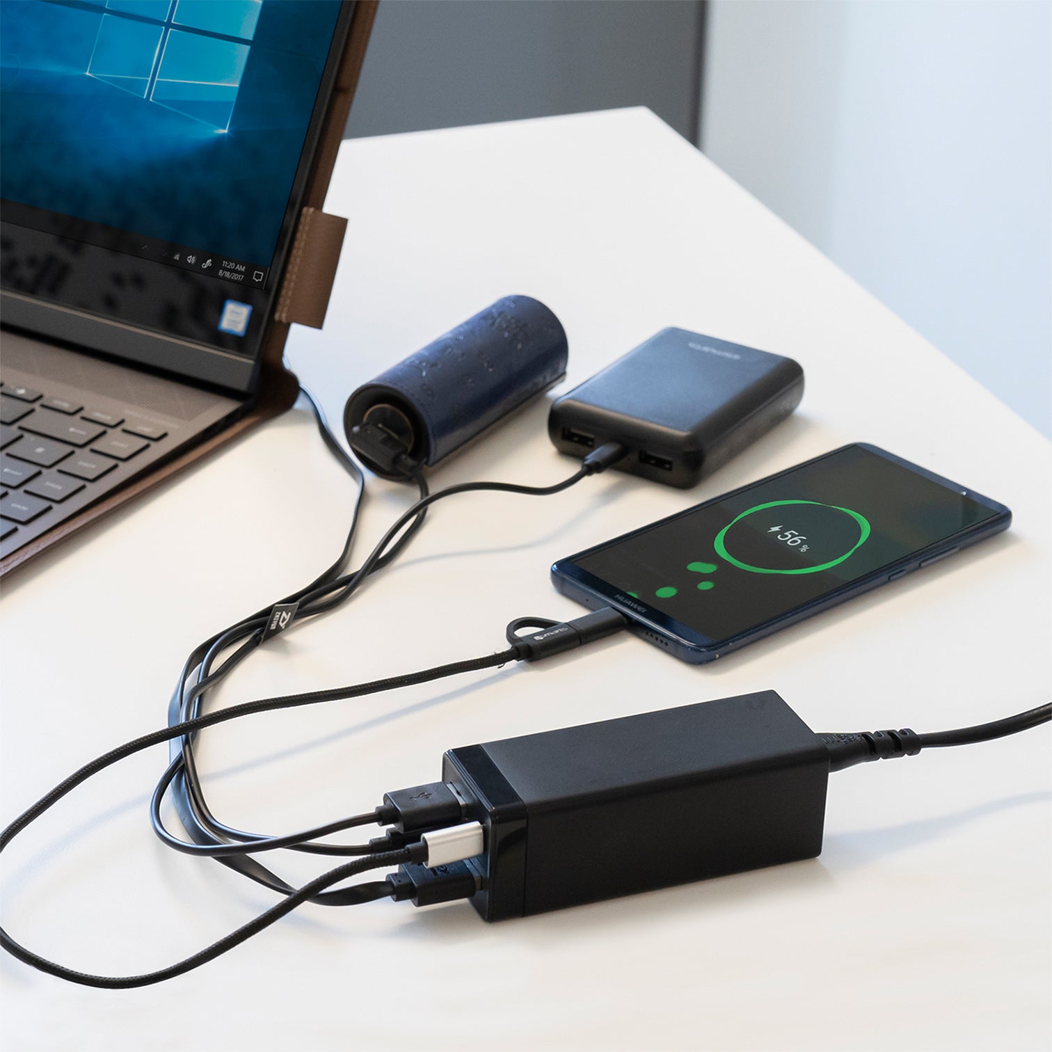 Charging Station MultiGaN with Quick Charge and PD 78W Black - 7Pandas Australia