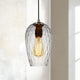 FILLE Contemporary Glass Pendant Light Clear Shade E27 - 7Pandas Australia