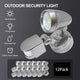 LED COB 15W Security Garage Light with Motion Sensor Matt Black IP56 - 7Pandas Australia