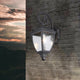 SUMMER Aluminium Die-casting Outdoor Wall Light Glass Shade Sand Black E27 IP44 - 7Pandas Australia