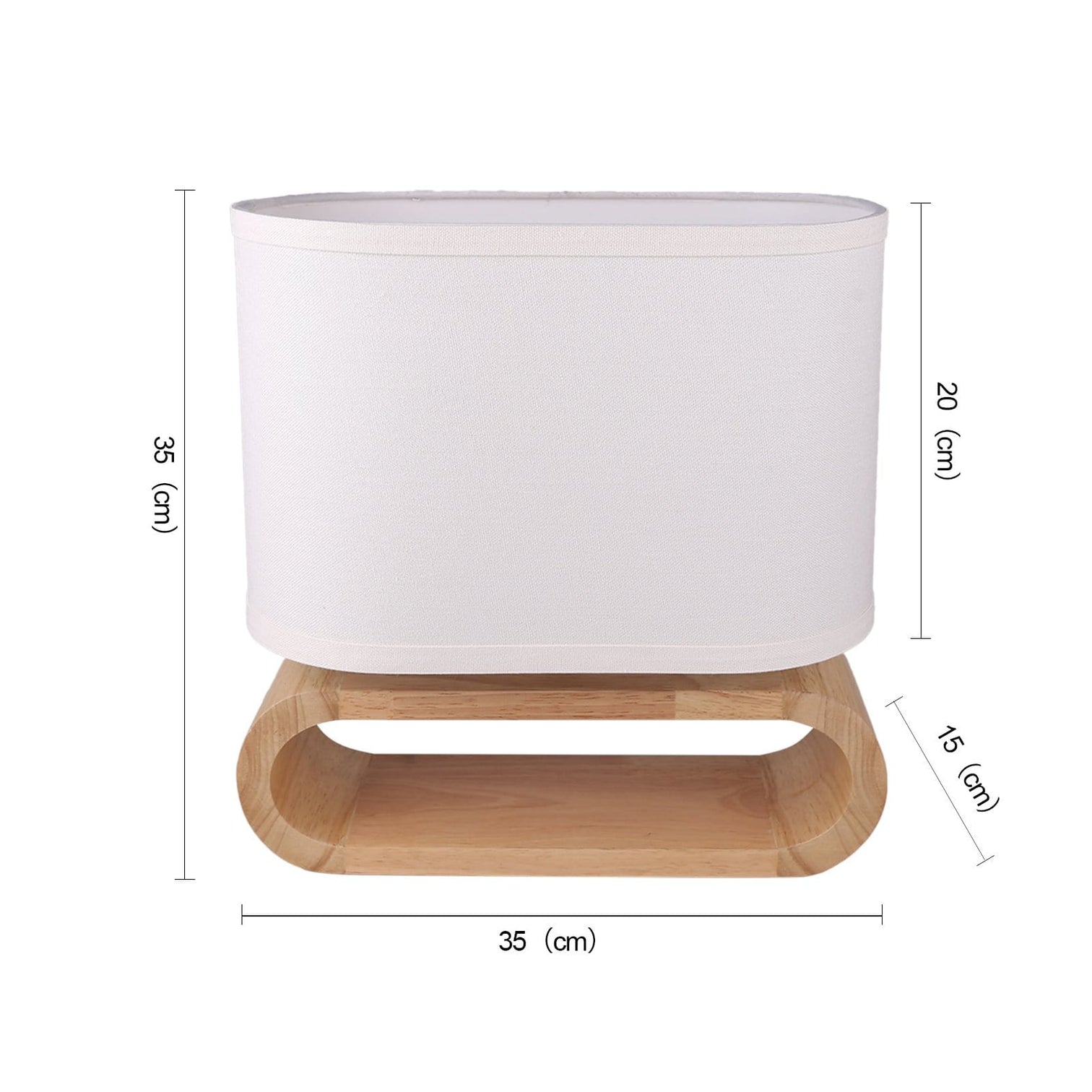 EMIKO Cotemporary Nordic Stype Table Lamp Wood Base E27 White - 7Pandas Australia