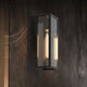 MOSCOW Vintage Style Outdoor Exterior Wall Sconce Glass Matt Black E27 IP44 - 7Pandas Australia