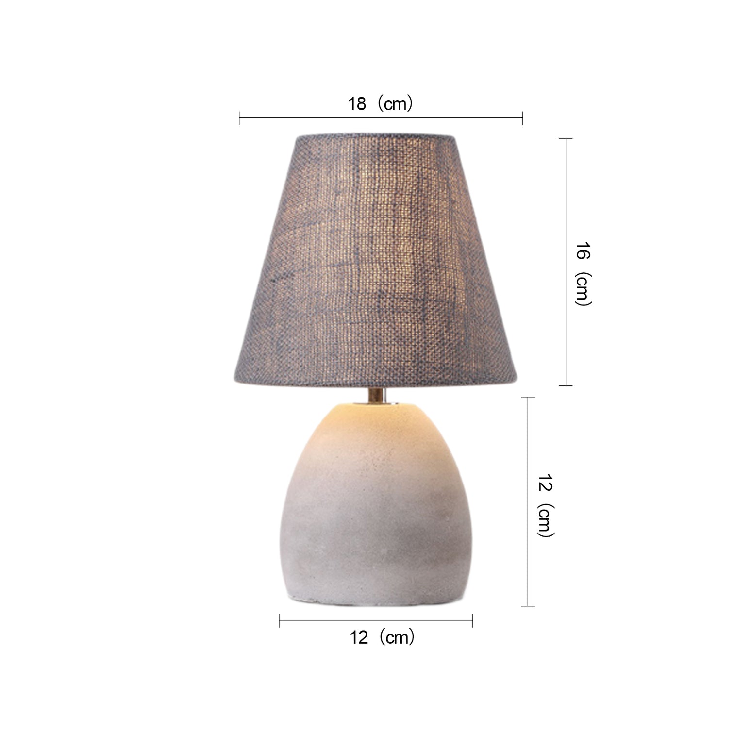 ELENA Elegant Modern Table Lamp Concrete E14 Lamp Base - 7Pandas Australia