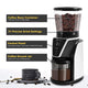 Electric Burr Best Coffee Grinder Australia 31 Precise Grinding Levels with Anti-Static Ground Container LCD display - 7Pandas Australia